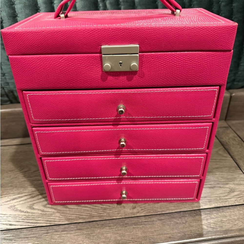 Elegant Pink Jewelry Box
